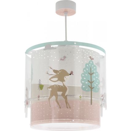 Dalber 61272 - Candelabro de criança LOVING DEER 1xE27/60W/230V