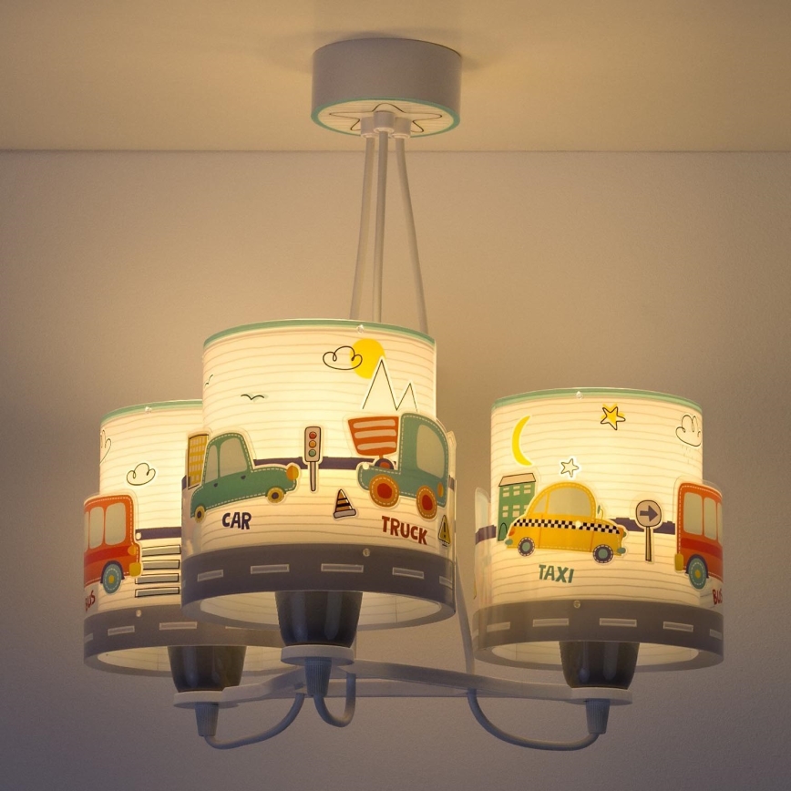 Dalber 61687 - Candelabro de criança BABY TRAVEL 3xE27/60W/230V