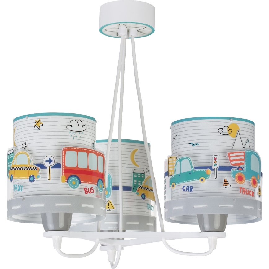 Dalber 61687 - Candelabro de criança BABY TRAVEL 3xE27/60W/230V