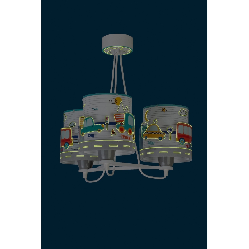 Dalber 61687 - Candelabro de criança BABY TRAVEL 3xE27/60W/230V