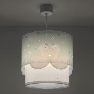 Dalber 61712H - Candelabro de criança SWEET LOVE 1xE27/60W/230V verde