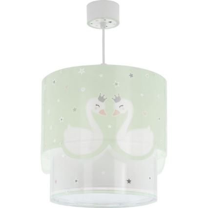 Dalber 61712H - Candelabro de criança SWEET LOVE 1xE27/60W/230V verde