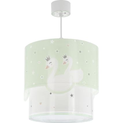 Dalber 61712H - Candelabro de criança SWEET LOVE 1xE27/60W/230V verde