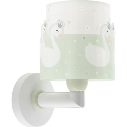 Dalber 61719H - Iluminação de parede de criança SWEET LOVE 1xE27/60W/230V verde