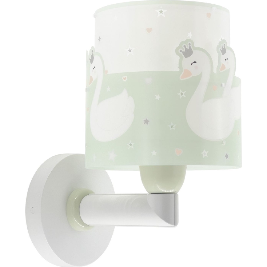 Dalber 61719H - Iluminação de parede de criança SWEET LOVE 1xE27/60W/230V verde