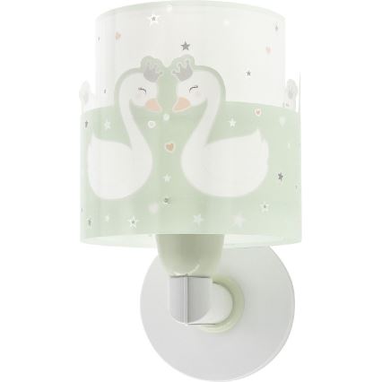 Dalber 61719H - Iluminação de parede de criança SWEET LOVE 1xE27/60W/230V verde