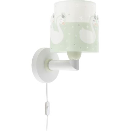 Dalber 61719H - Iluminação de parede de criança SWEET LOVE 1xE27/60W/230V verde