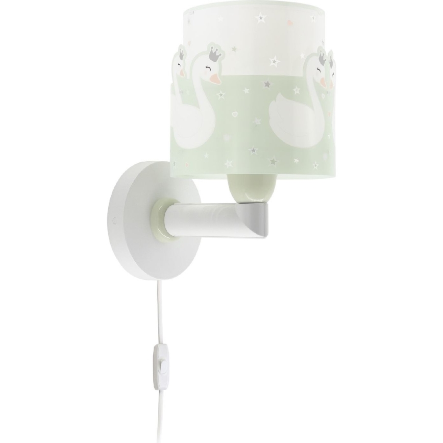 Dalber 61719H - Iluminação de parede de criança SWEET LOVE 1xE27/60W/230V verde