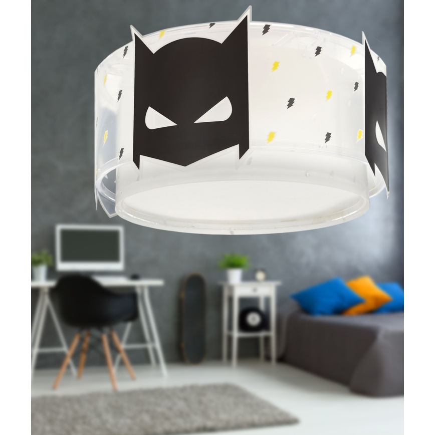 Dalber 61806 - Iluminação de teto para crianças DARK HERO 2xE27/15W/230V