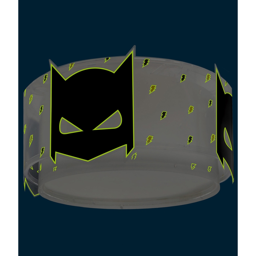 Dalber 61806 - Iluminação de teto para crianças DARK HERO 2xE27/15W/230V