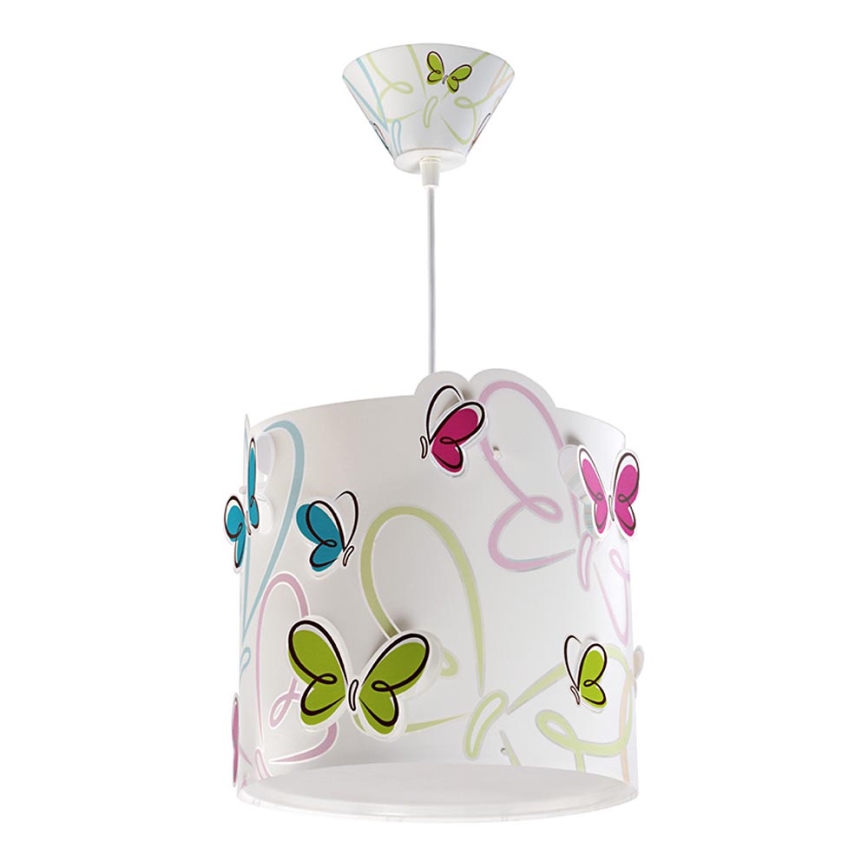 Dalber 62142 - Candelabro de criança BORBOLETA 1xE27/60W/230V