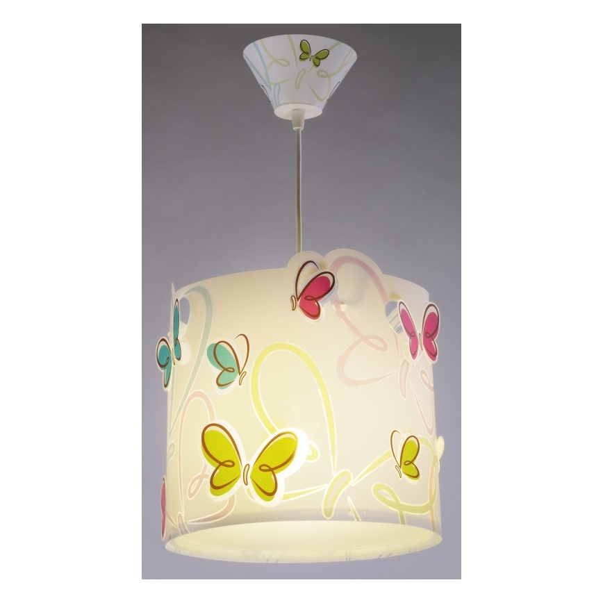Dalber 62142 - Candelabro de criança BORBOLETA 1xE27/60W/230V