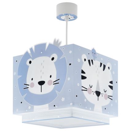 Dalber 63112T - Candelabro de criança JUNGLE 1xE27/15W/230V azul