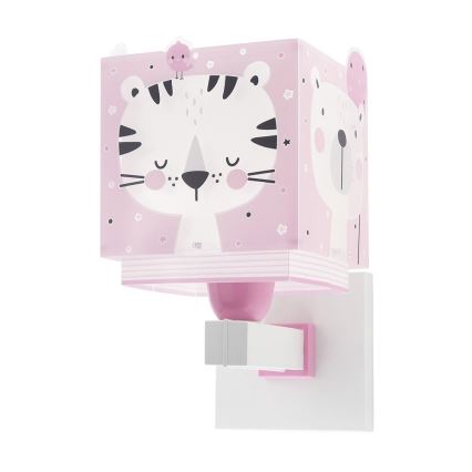 Dalber 63119S - Iluminação de parede de criança JUNGLE 1xE27/15W/230V rosa