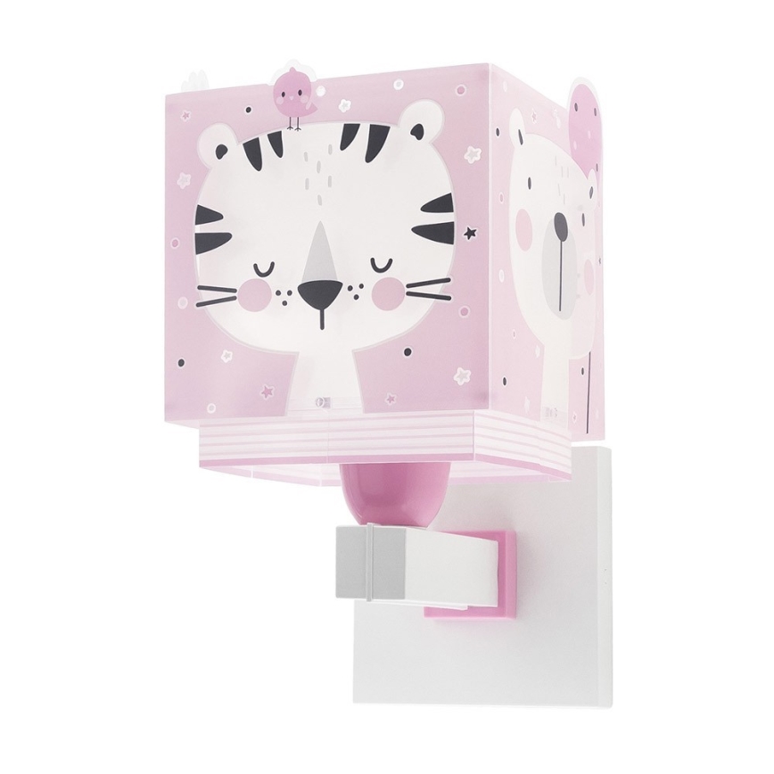 Dalber 63119S - Iluminação de parede de criança JUNGLE 1xE27/15W/230V rosa