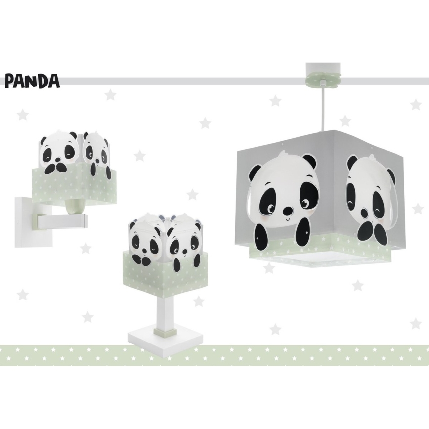 Dalber 63161H - Candeeiro de criança PANDA 1xE14/40W/230V verde