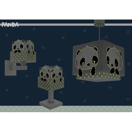 Dalber 63161H - Candeeiro de criança PANDA 1xE14/40W/230V verde