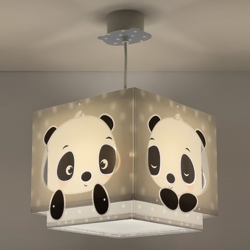 Dalber 63162T - Candelabro de criança PANDA 1xE27/60W/230V azul