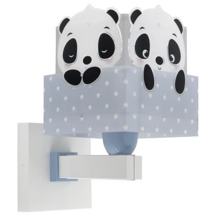 Dalber 63169T - Iluminação de parede de criança PANDA 1xE27/60W/230V azul