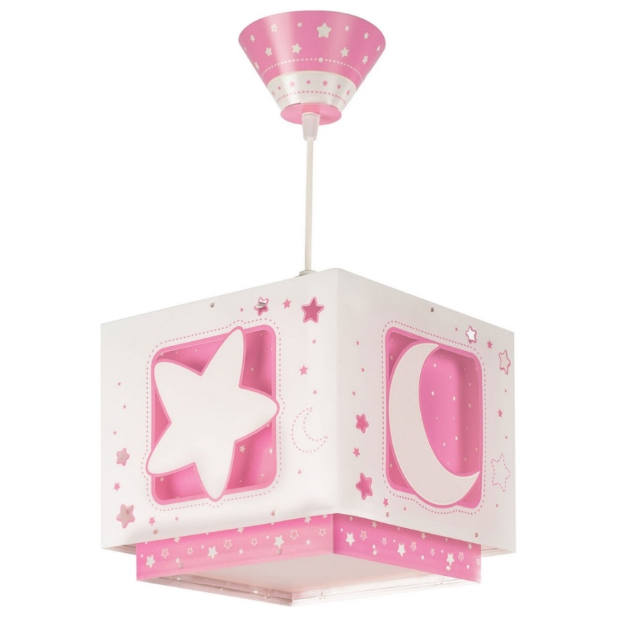Dalber 63232S - Candelabro pendente num fio de criança MOON LIGHT 1xE27/60W/230V