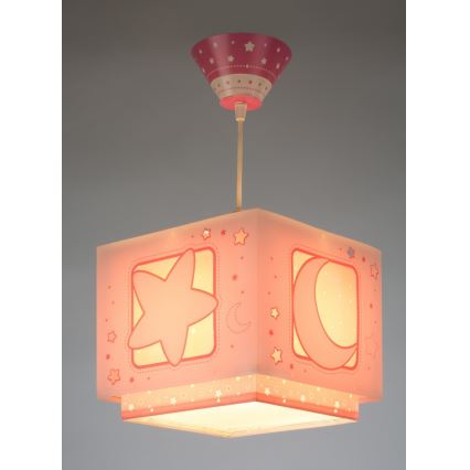 Dalber 63232S - Candelabro pendente num fio de criança MOON LIGHT 1xE27/60W/230V