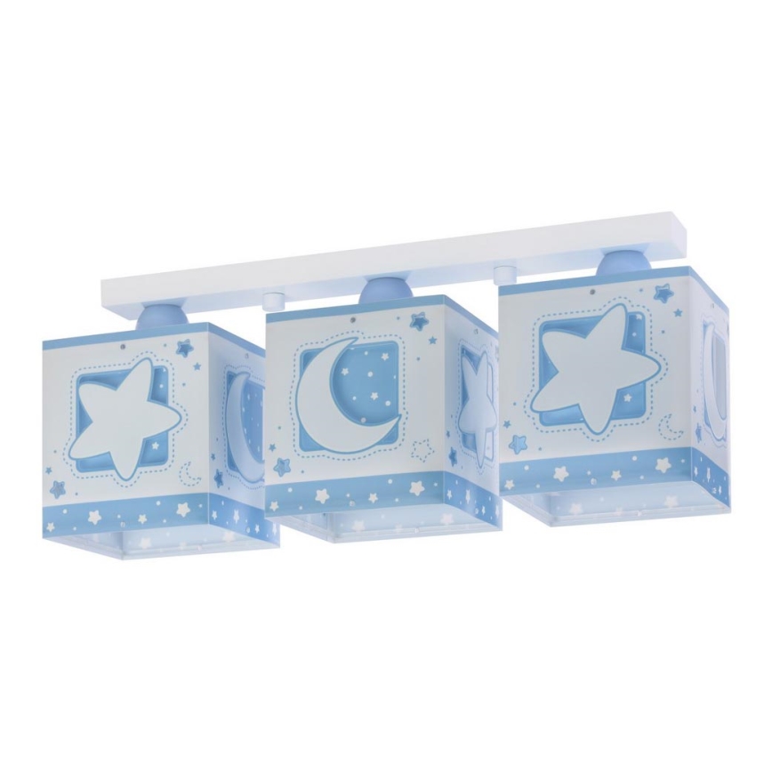 Dalber 63233NT - Candeeiro de teto para crianças MOONLIGHT 3xE27/60W/230V