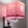 Dalber 63239S - Iluminação de parede de criança MOONLIGHT 1xE27/15W/230V rosa