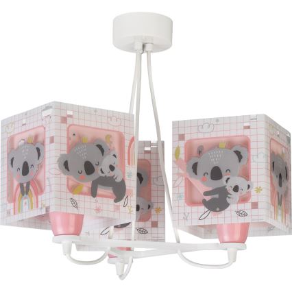 Dalber 63267S - Candelabro de criança KOALA 3xE27/60W/230V