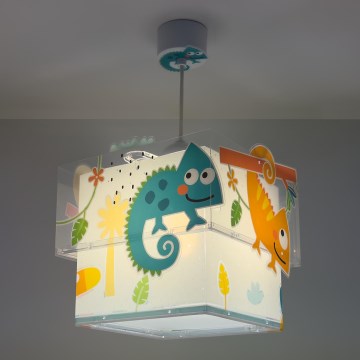 Dalber 63312 - Candelabro de criança HAPPY JUNGLE 1xE27/15W/230V