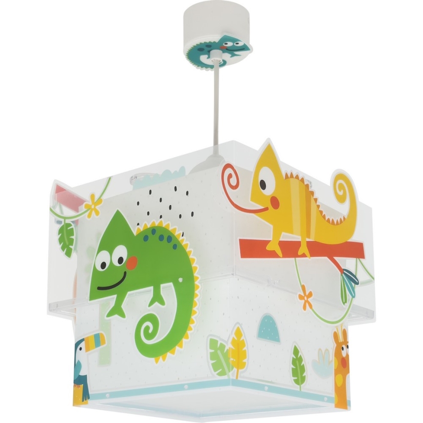 Dalber 63312 - Candelabro de criança HAPPY JUNGLE 1xE27/15W/230V
