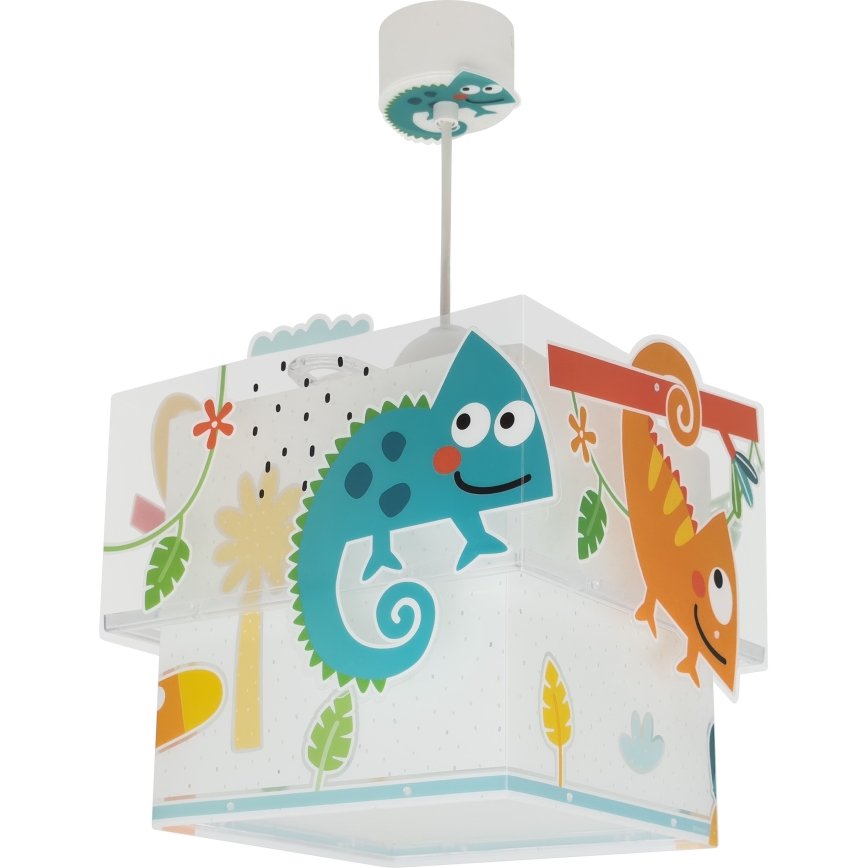 Dalber 63312 - Candelabro de criança HAPPY JUNGLE 1xE27/15W/230V