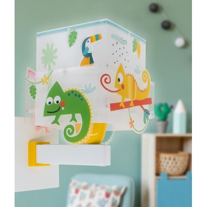 Dalber 63319 - Iluminação de parede de criança HAPPY JUNGLE 1xE27/15W/230V