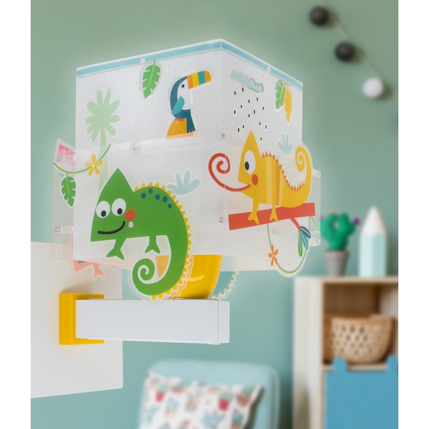 Dalber 63319 - Iluminação de parede de criança HAPPY JUNGLE 1xE27/15W/230V