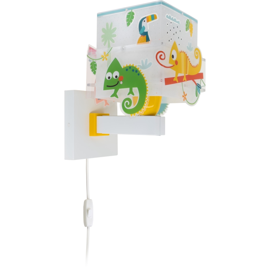 Dalber 63319 - Iluminação de parede de criança HAPPY JUNGLE 1xE27/15W/230V