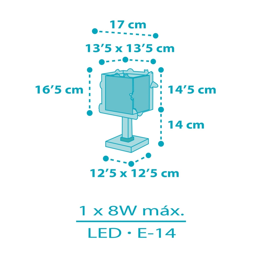 Dalber 63351 - Candeeiro de criança ROCKET 1xE14/8W/230V