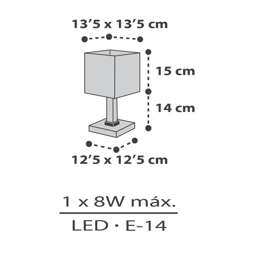 Dalber 63371 - Candeeiro de criança LITTLE PIXEL 1xE14/8W/230V