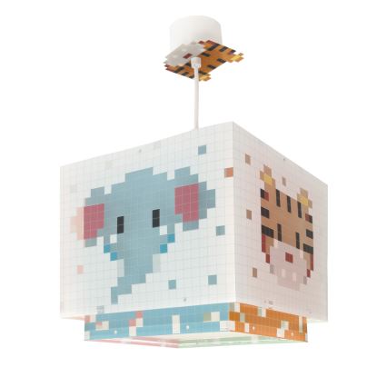 Dalber 63372 - Candeeiro de criança LITTLE PIXEL 1xE27/15W/230V