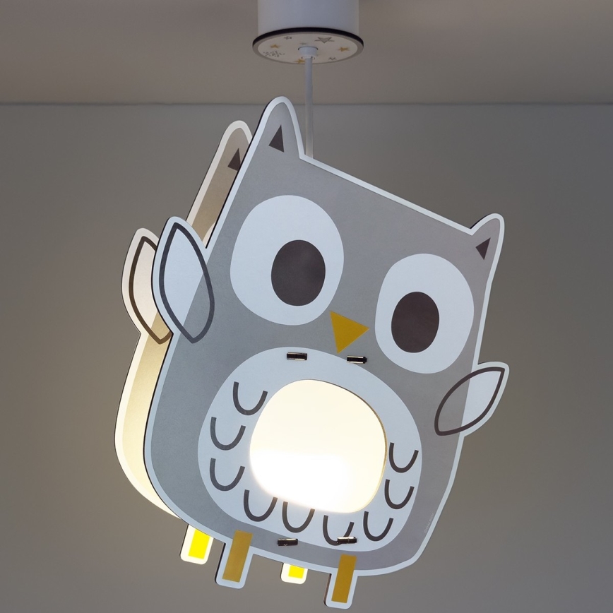 Dalber 63397 - Candeeiro de criança OWL 1xE27/15W/230V