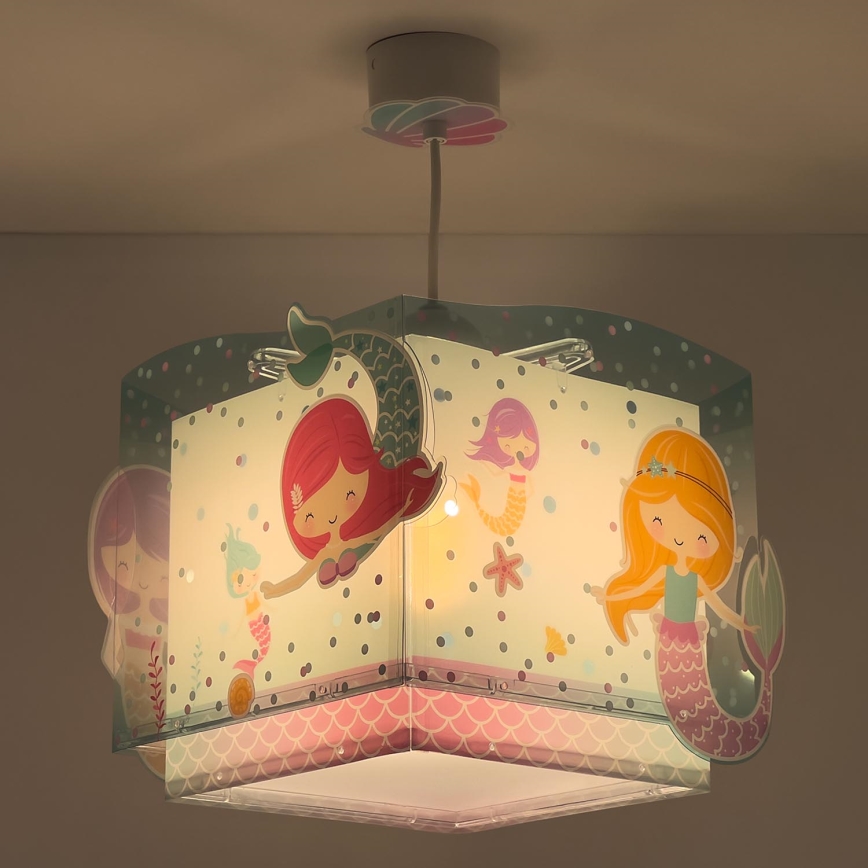 Dalber 63442 - Candelabro de criança MERMAIDS 1xE27/60W/230V