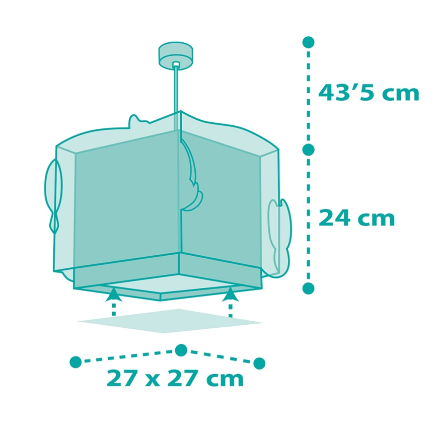 Dalber 63442 - Candelabro de criança MERMAIDS 1xE27/60W/230V