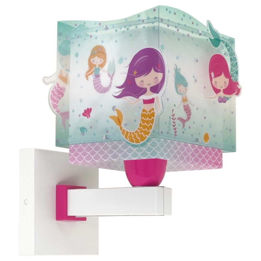 Dalber 63449 - Iluminação de parede de criança MERMAIDS 1xE27/60W/230V