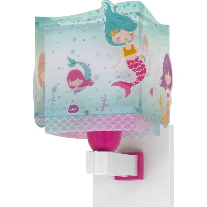 Dalber 63449 - Iluminação de parede de criança MERMAIDS 1xE27/60W/230V