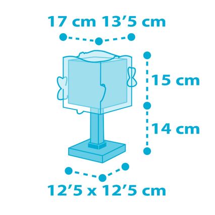 Dalber 63471 - Candeeiro de criança BABY SHARK 1xE14/60W/230V