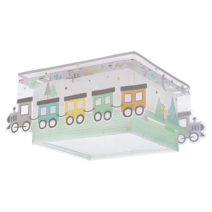 Dalber 63536 - Iluminação de teto de criança TRAIN 2xE27/60W/230V