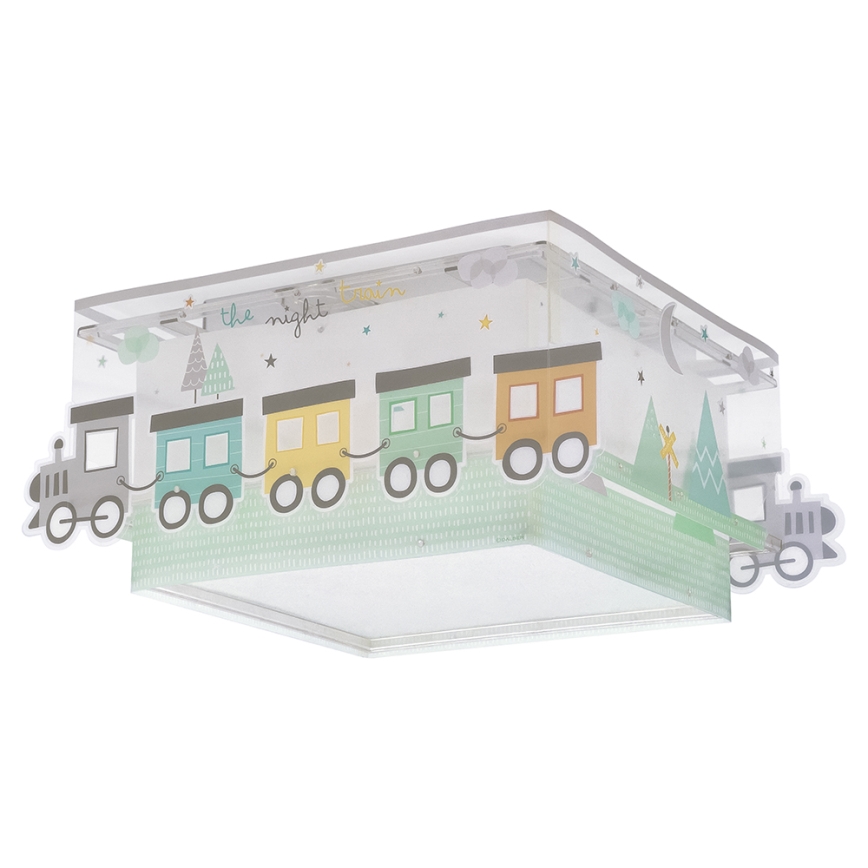Dalber 63536 - Iluminação de teto de criança TRAIN 2xE27/60W/230V
