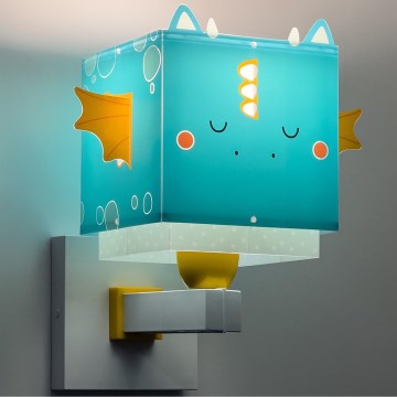 Dalber 64389 - Iluminação de parede de criança LITTLE DRAGON 1xE27/15W/230V
