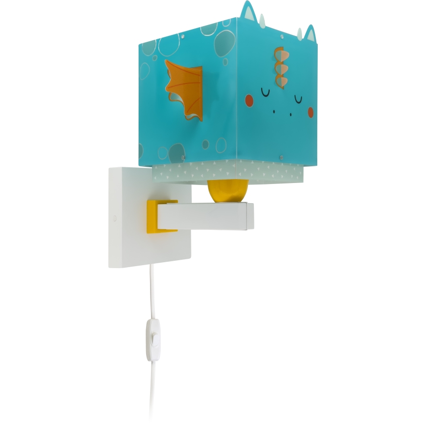 Dalber 64389 - Iluminação de parede de criança LITTLE DRAGON 1xE27/15W/230V