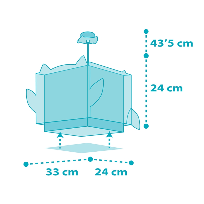 Dalber 64392 - Candelabro de criança LITTLE OWL 1xE27/60W/230V