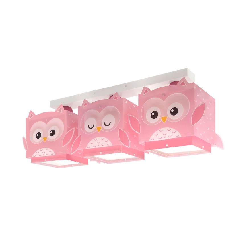 Dalber 64483 - Iluminação de teto de criança LITTLE FRIENDS 3xE27/15W/230V