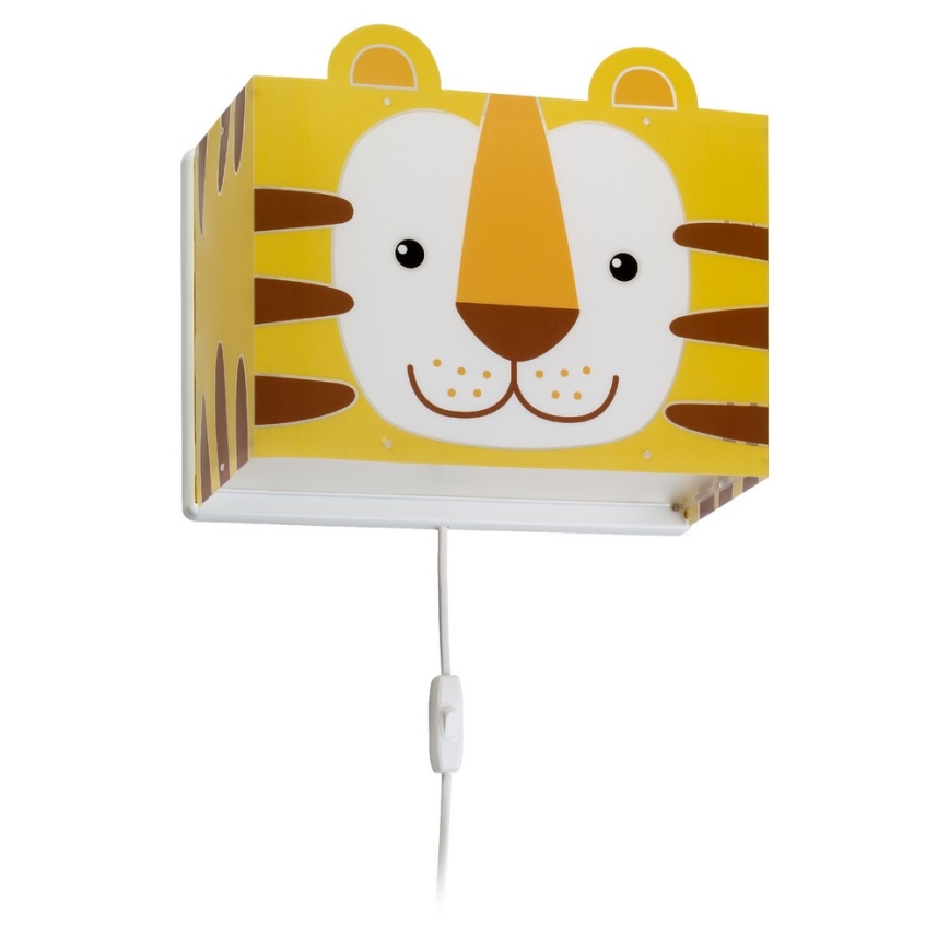 Dalber 64568 - Luz de parede de criança LITTLE TIGER 1xE27/60W/230V